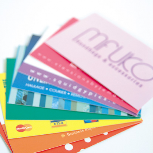Bournemouth printing company - Hi-quality business cards, printed on silk or uncoated stock, laminated with gloss or matt lamination. Talk to us.